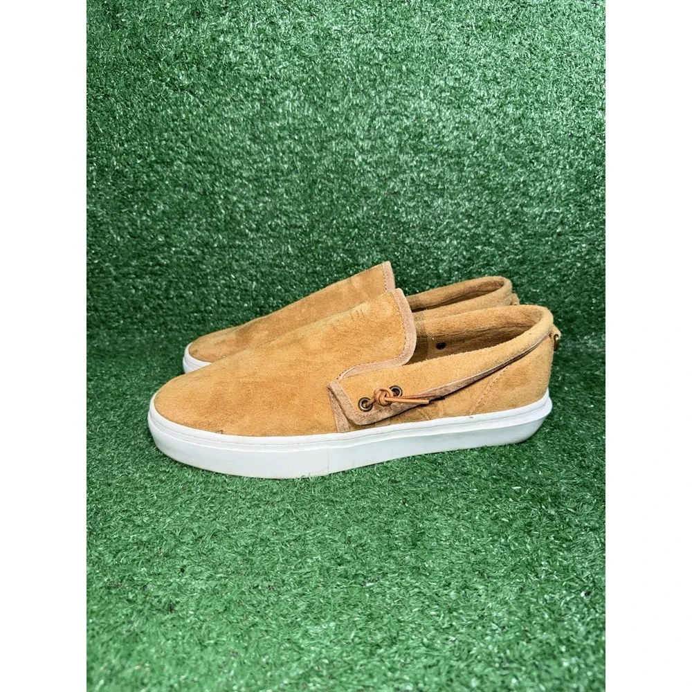 Clearweather Shoes Mens Size 10.5 Brown Suede Leather Comfort Boat Sneakers